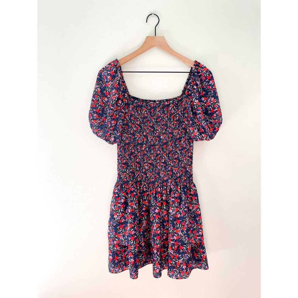 Parker Floral Dress Womens Small Smocked Puff Sle… - image 2