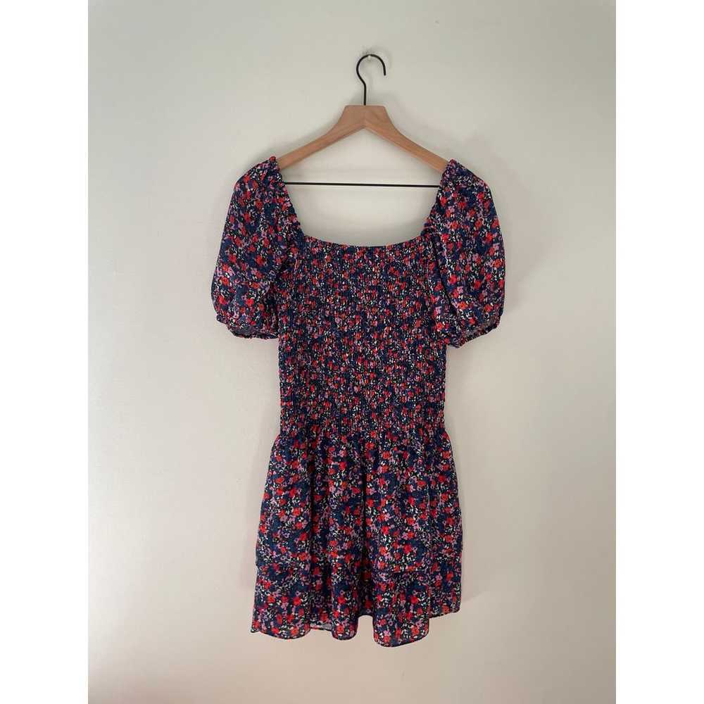 Parker Floral Dress Womens Small Smocked Puff Sle… - image 7