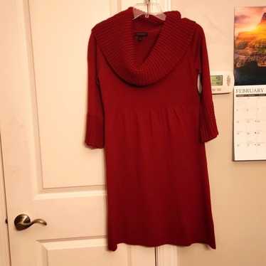 The Limited Red Cowlneck Elbow-Sleeve Dress Size S - image 1