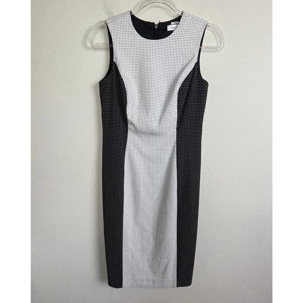 Calvin Klein Sleeveless Dress Ilusion Side Panels… - image 1