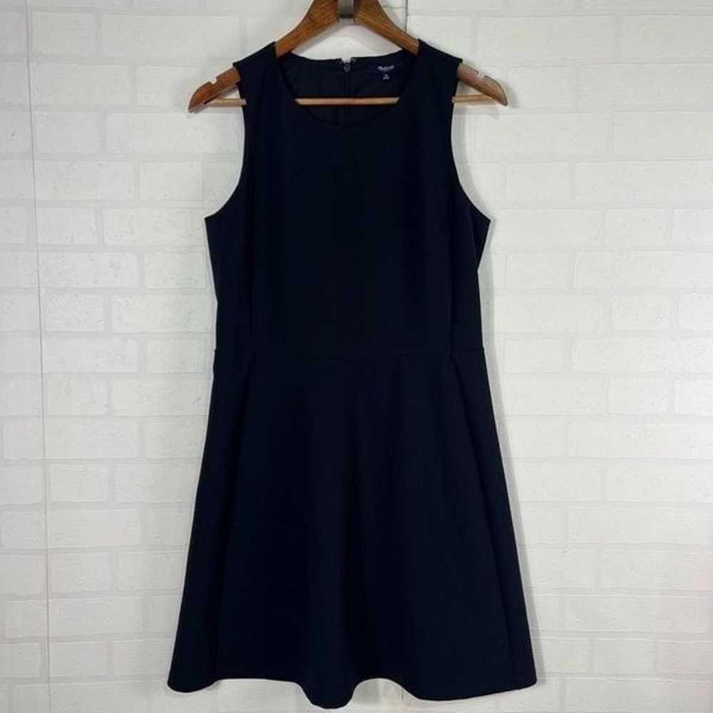 Madewell Womens Fit and Flare Dress size 10 Navy … - image 1