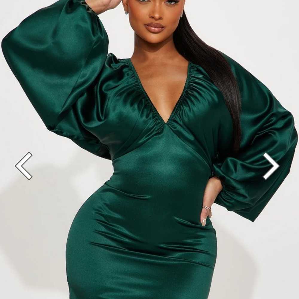 Shannon Satin Mini Dress - image 3