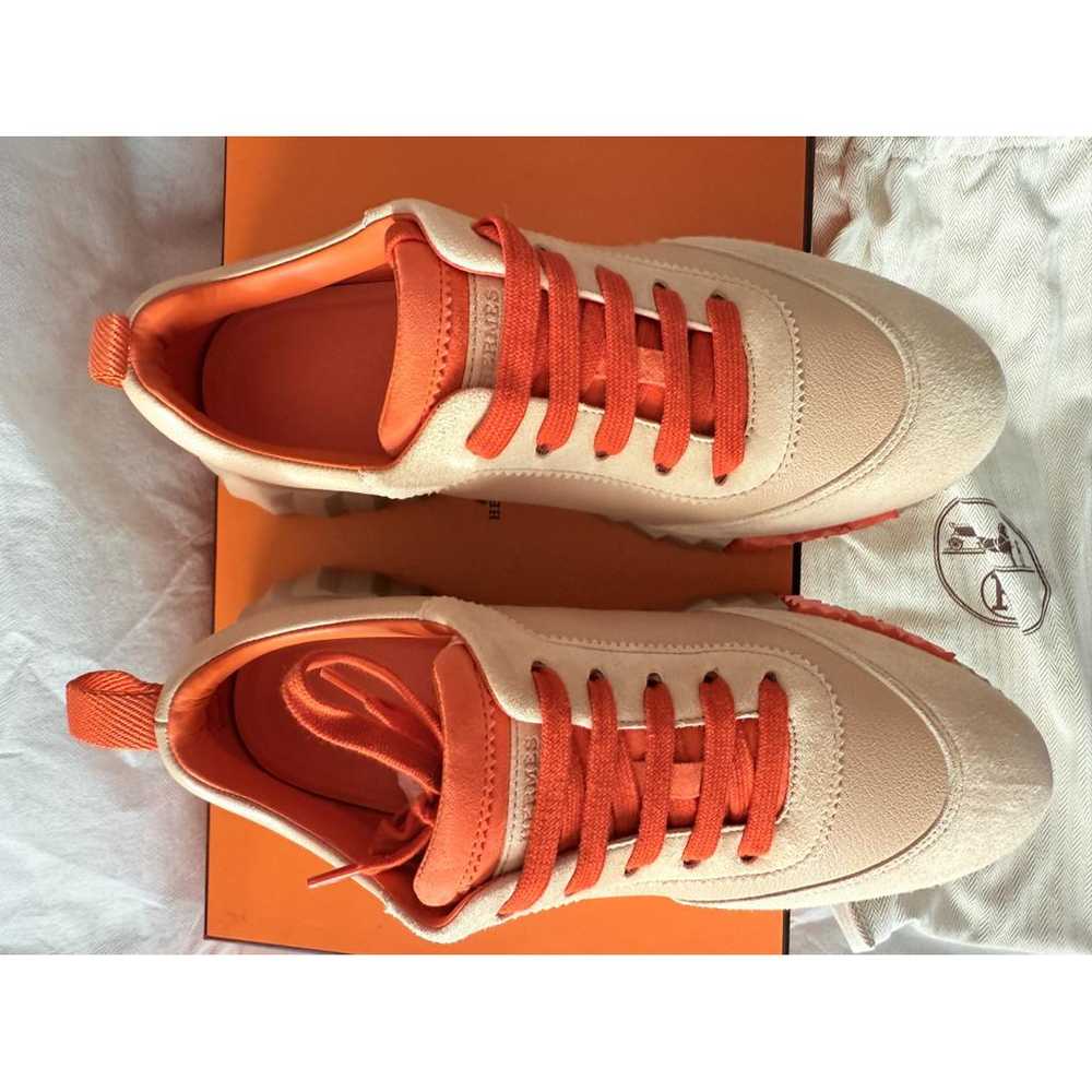 Hermès Bouncing leather trainers - image 2