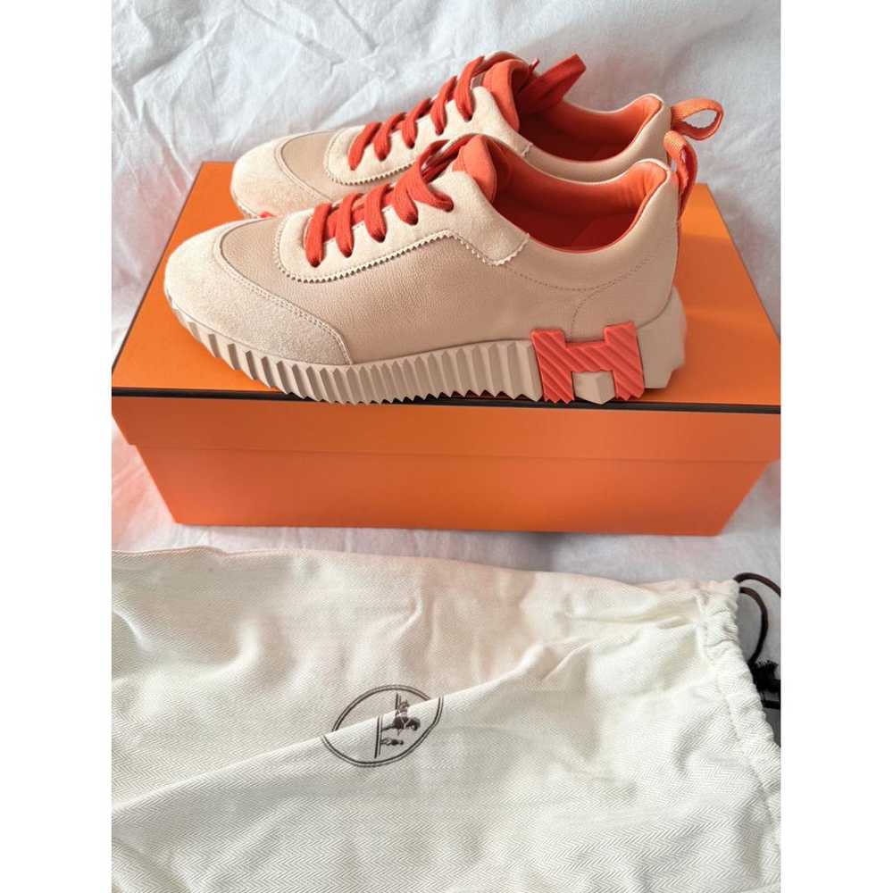 Hermès Bouncing leather trainers - image 3