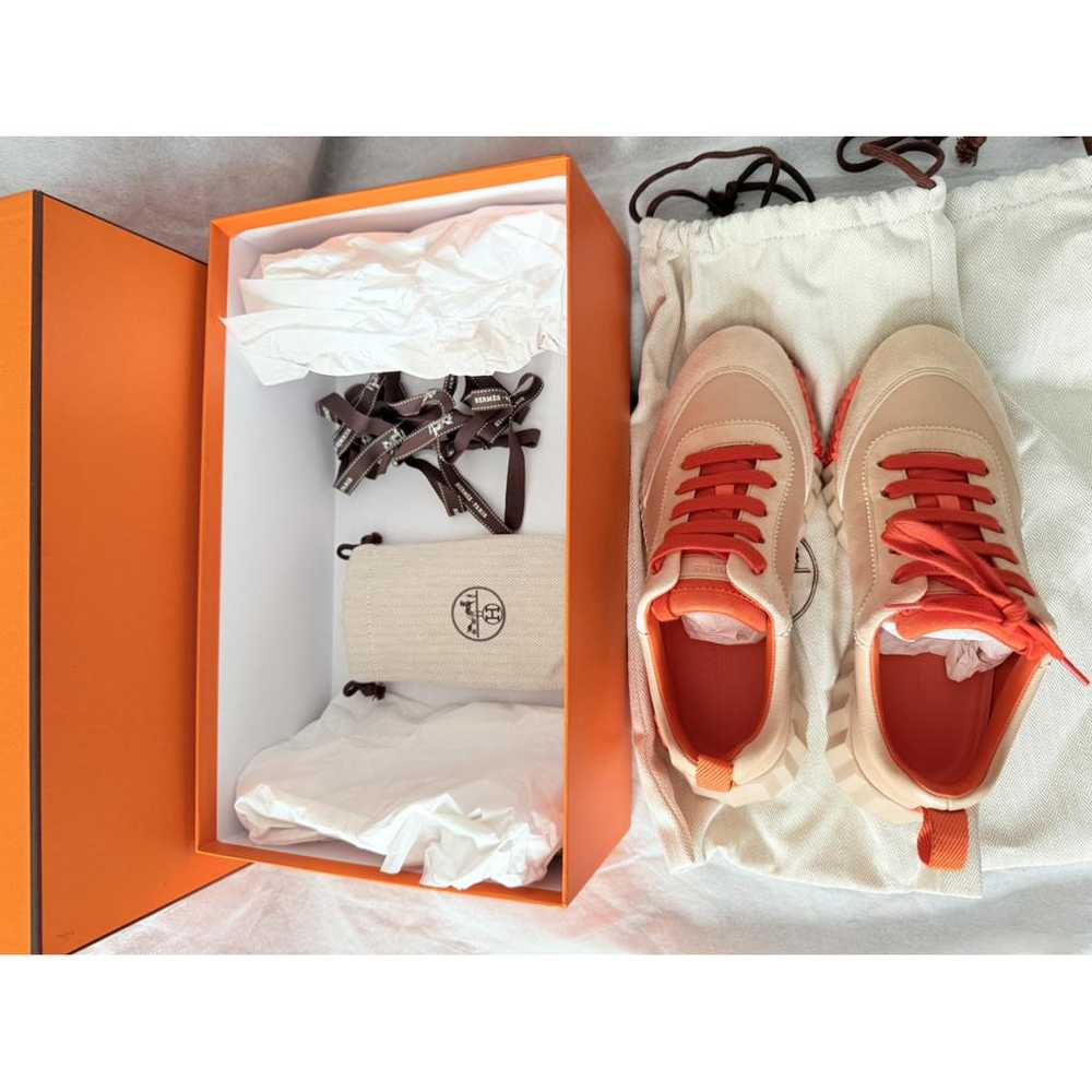 Hermès Bouncing leather trainers - image 4