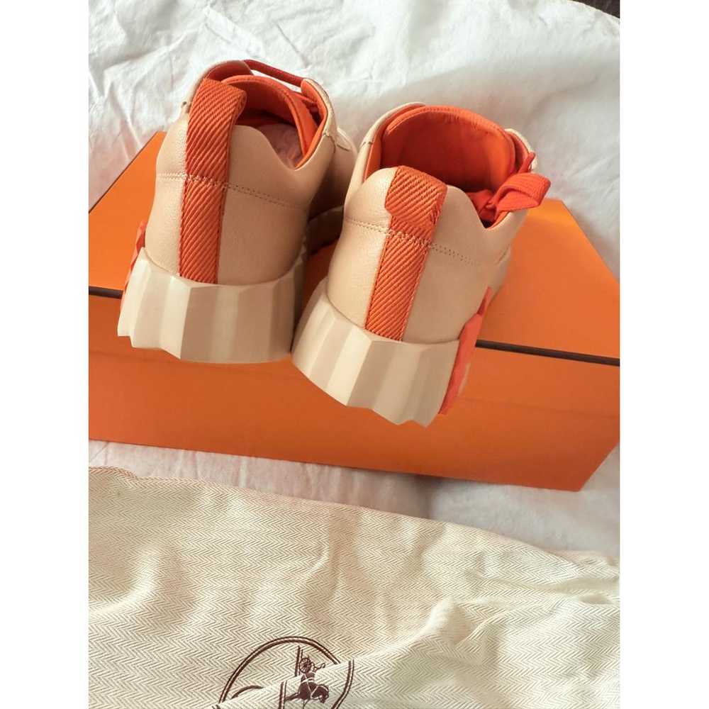 Hermès Bouncing leather trainers - image 8