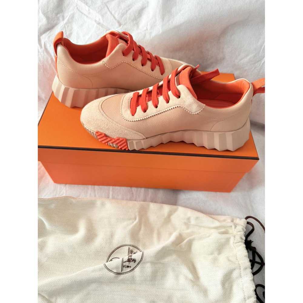 Hermès Bouncing leather trainers - image 9