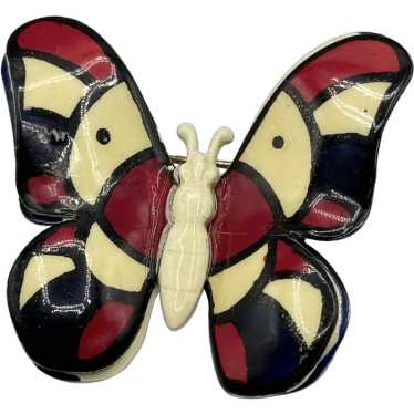 Vintage Made in W Germany Butterfly Brooch Pin