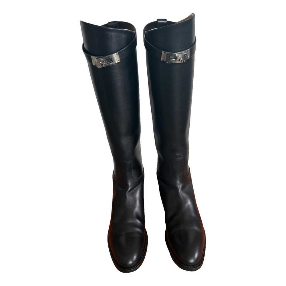 Hermès Jumping leather riding boots - image 1