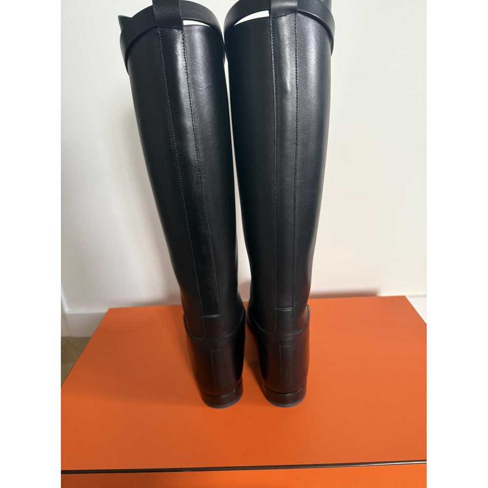 Hermès Jumping leather riding boots - image 2