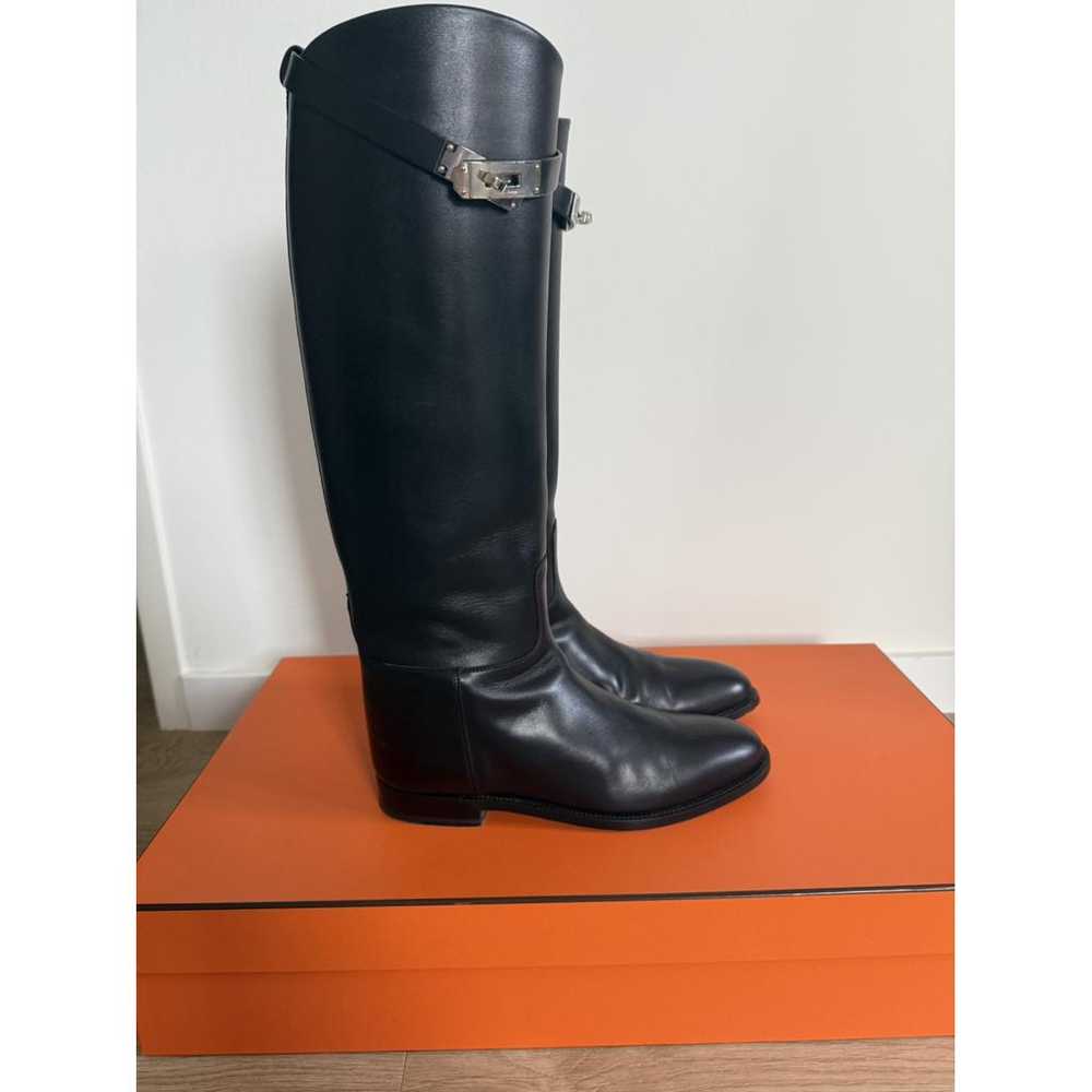 Hermès Jumping leather riding boots - image 4