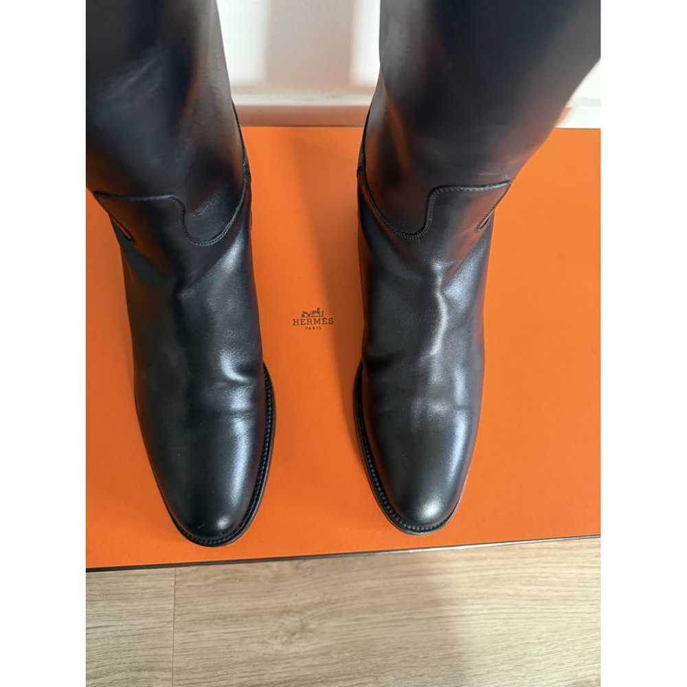 Hermès Jumping leather riding boots - image 6