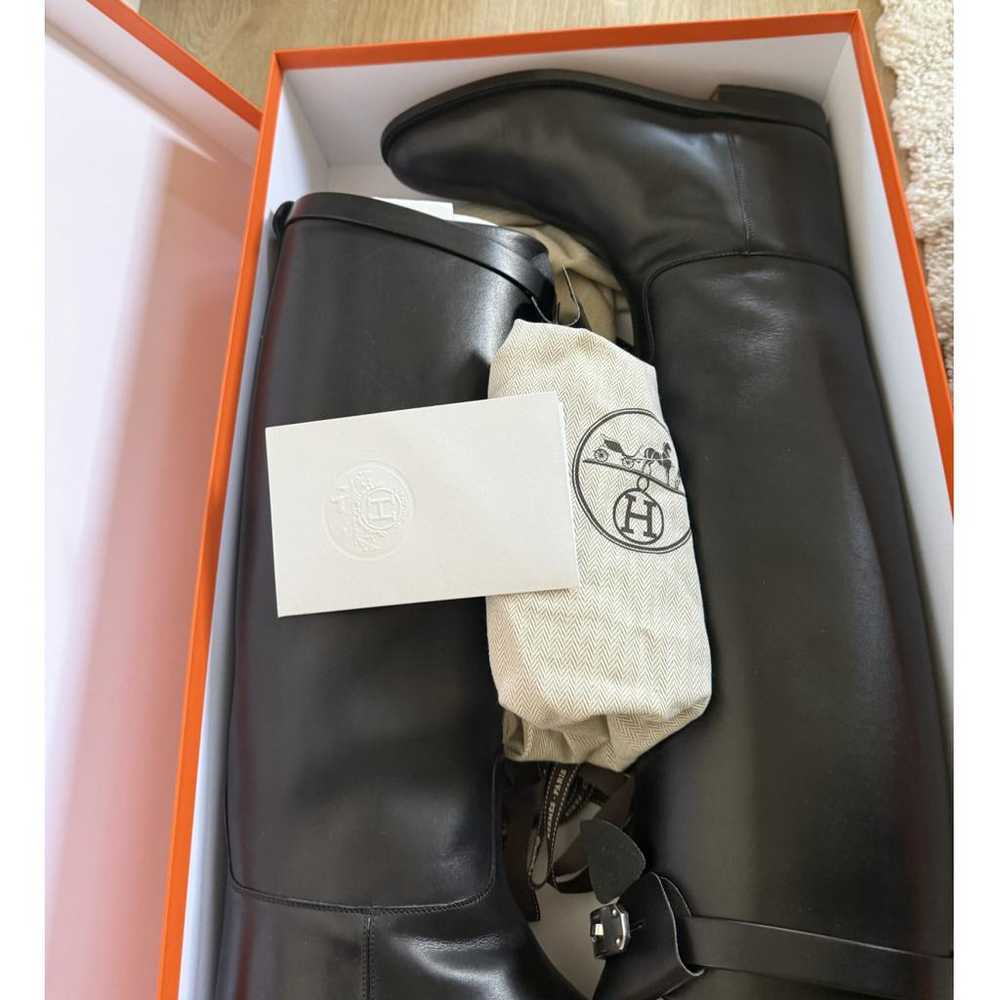 Hermès Jumping leather riding boots - image 8