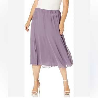 Alex Evenings Women’s Midi Length Lilac Purple Sk… - image 1