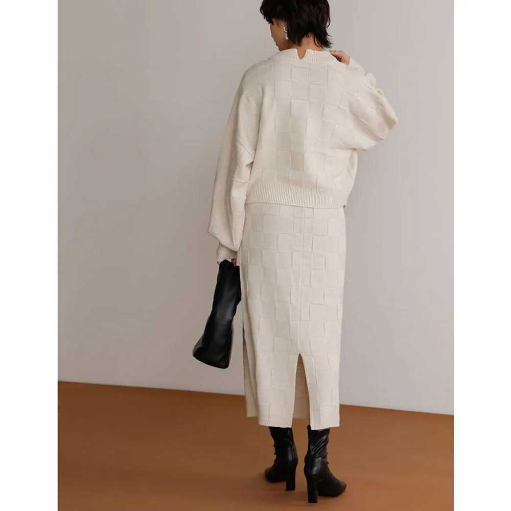 "Reedit" Checked Knit Bottle Neck Pullover - image 6