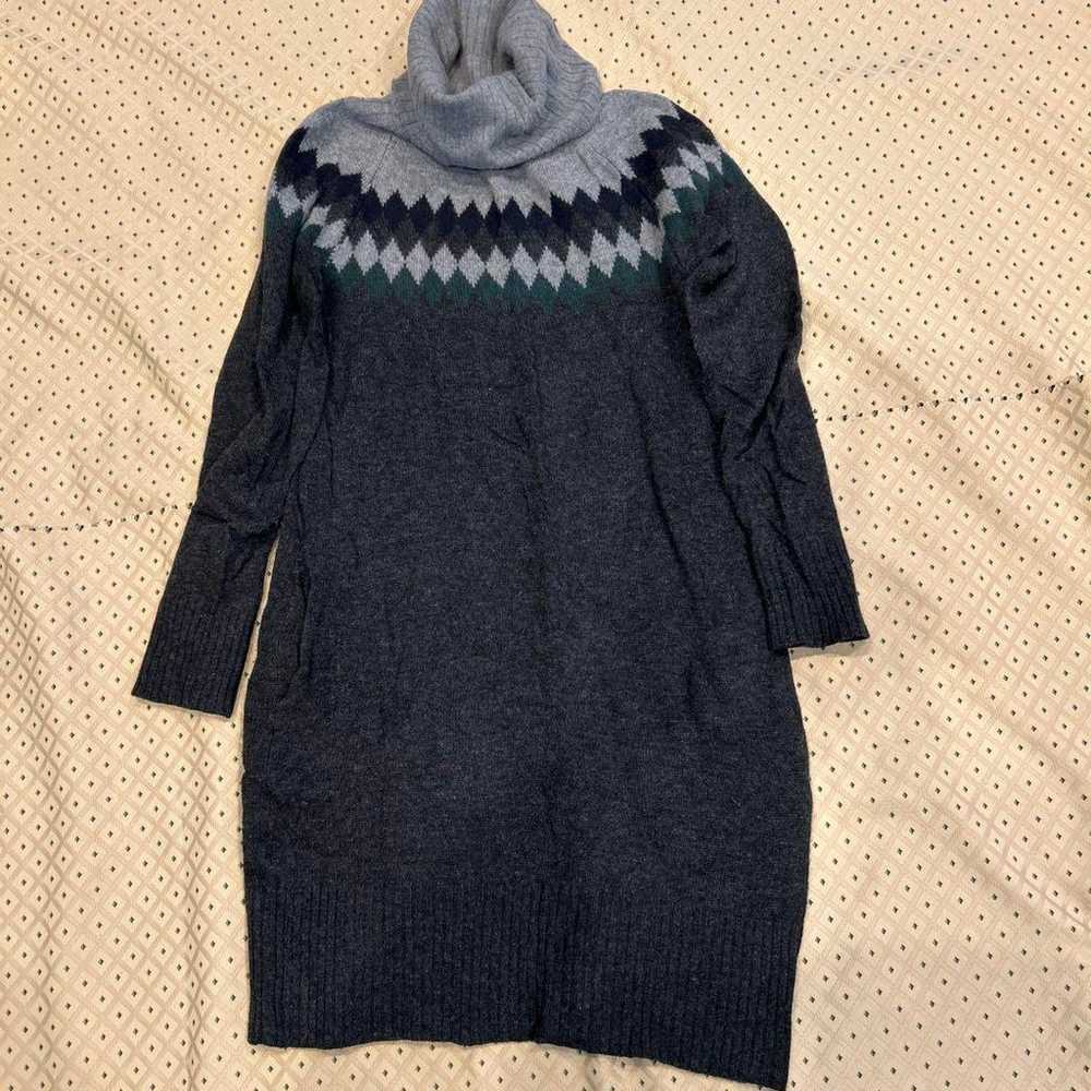 Muji Turtle Neck Knit One-Piece Dress - image 1