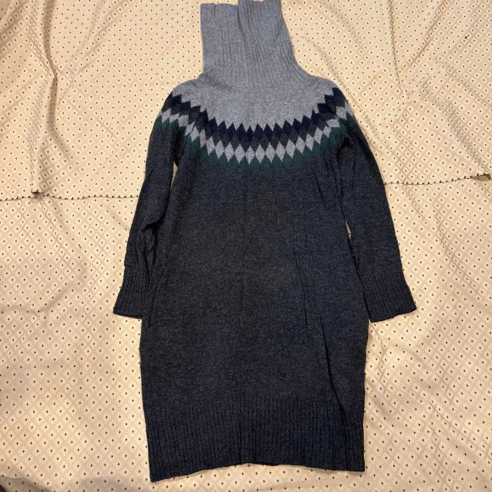 Muji Turtle Neck Knit One-Piece Dress - image 3