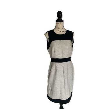 Banana Republic SZ 10 tweed color block dress