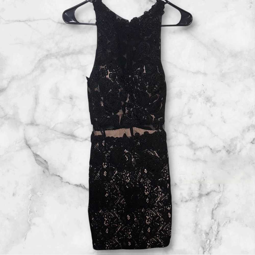 Let’s Black Lace Cocktail Dress - image 1