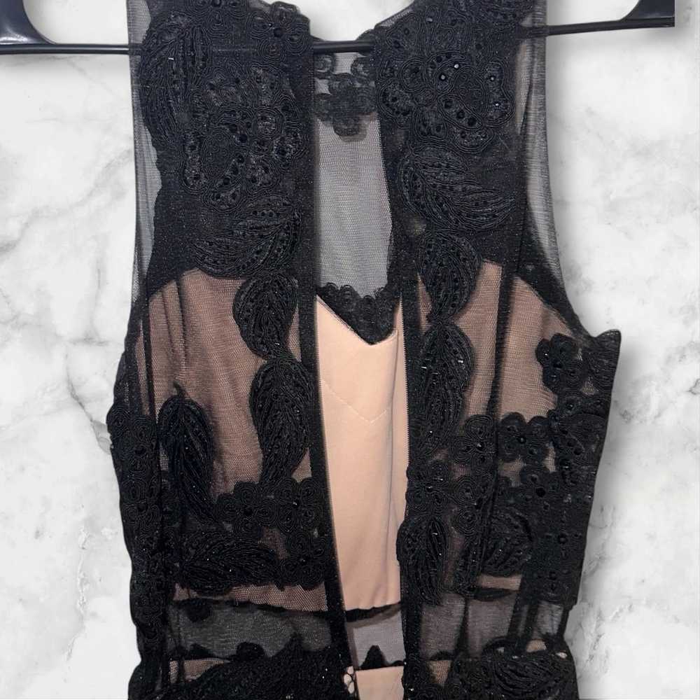 Let’s Black Lace Cocktail Dress - image 3