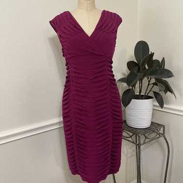 adrianna papell, berry bodycon dress,short, size … - image 1