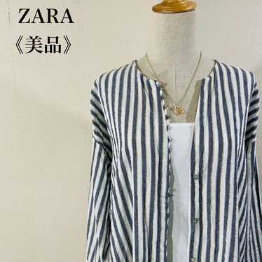 Beautiful item: Zara unlined stripe cotton no-col… - image 1