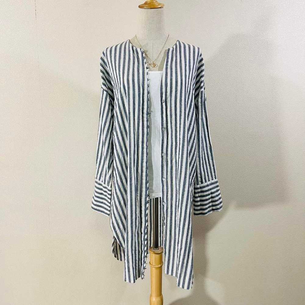 Beautiful item: Zara unlined stripe cotton no-col… - image 2