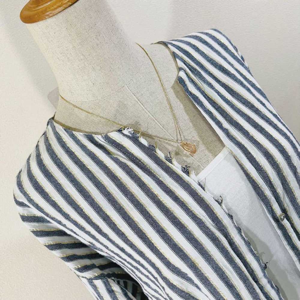 Beautiful item: Zara unlined stripe cotton no-col… - image 7