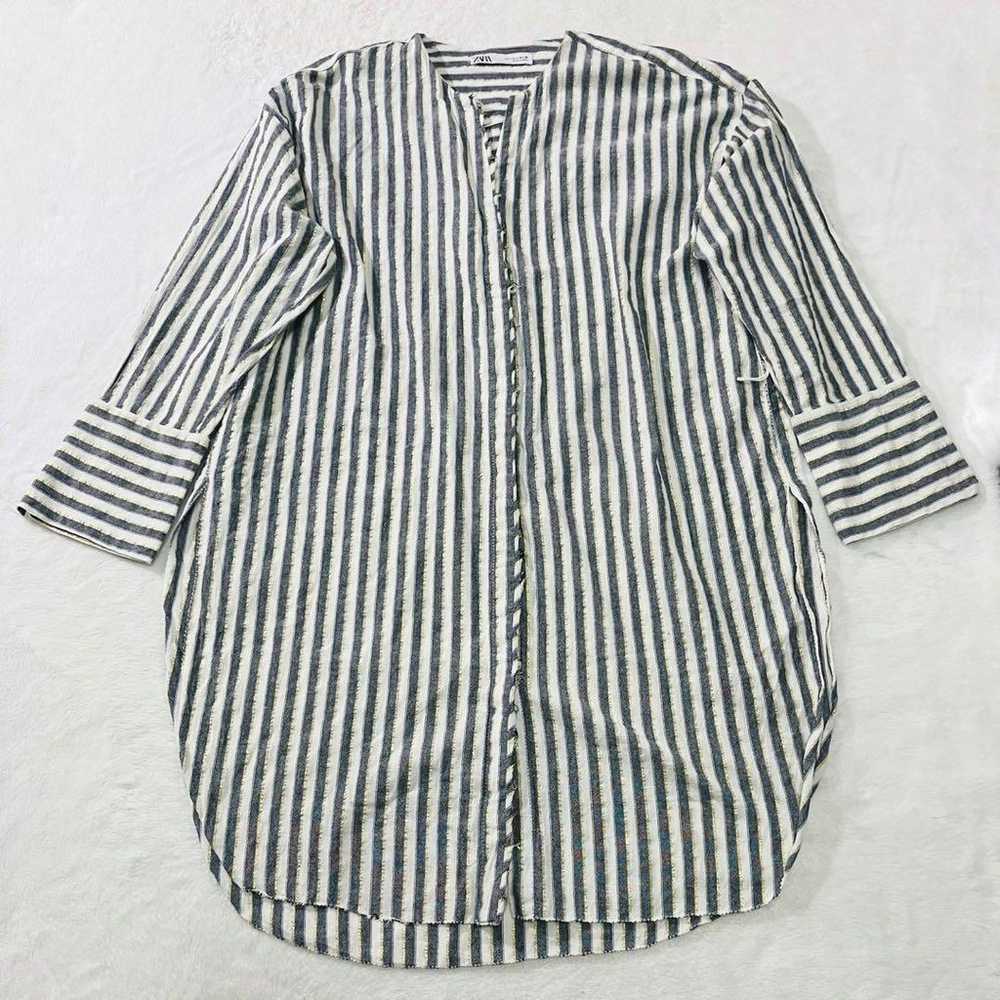 Beautiful item: Zara unlined stripe cotton no-col… - image 8