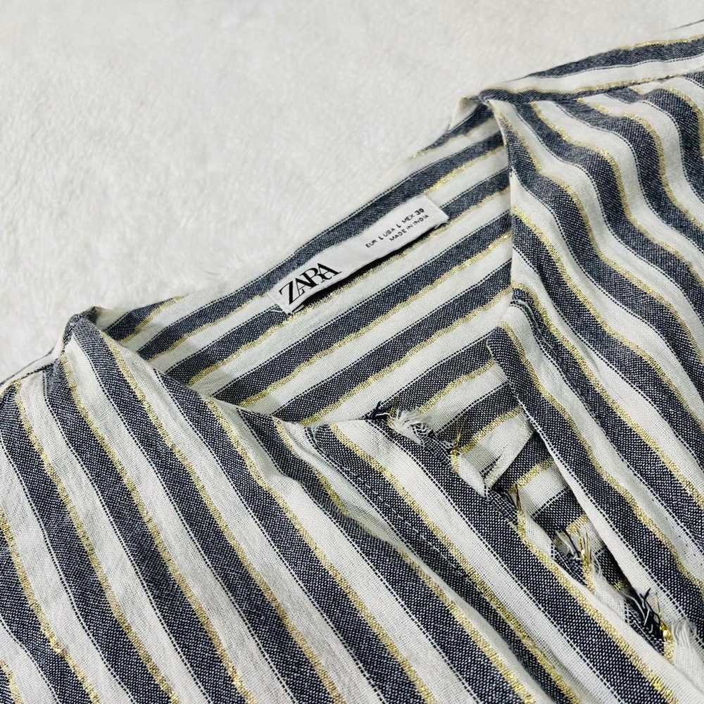 Beautiful item: Zara unlined stripe cotton no-col… - image 9