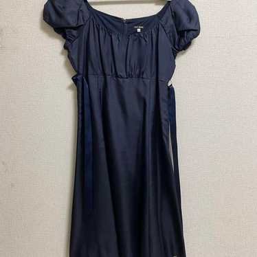 Lest Rose Navy Sleeveless Dress Size 2