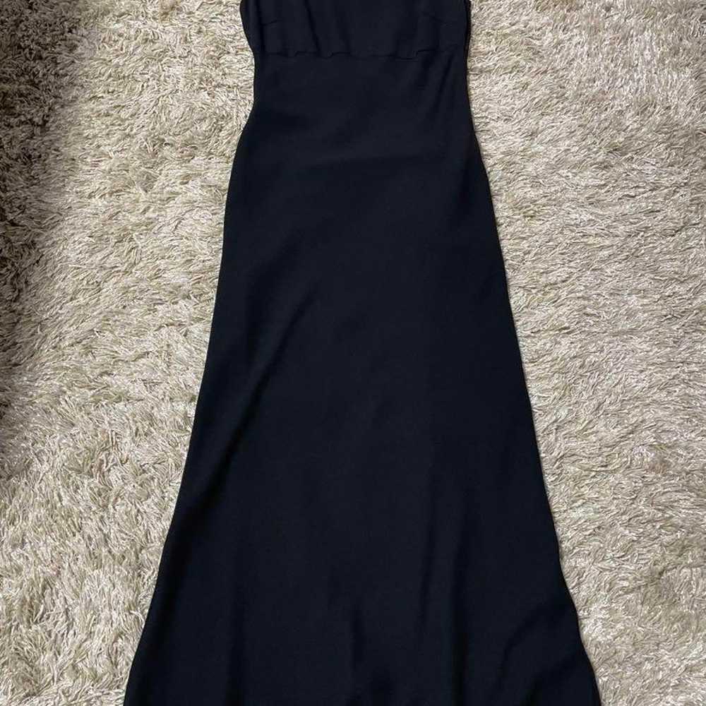 Black long dress, sleeveless. - image 2