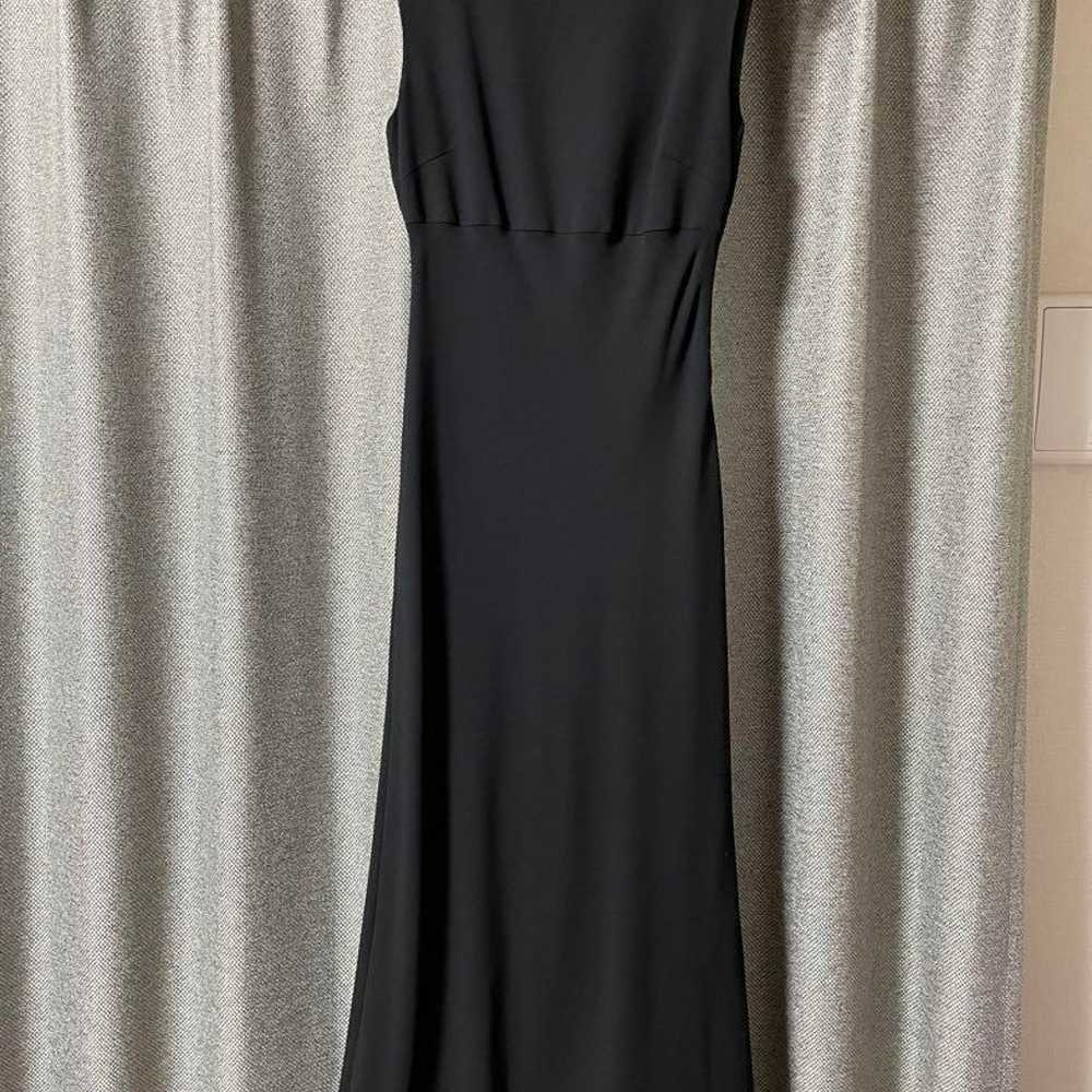 Black long dress, sleeveless. - image 3