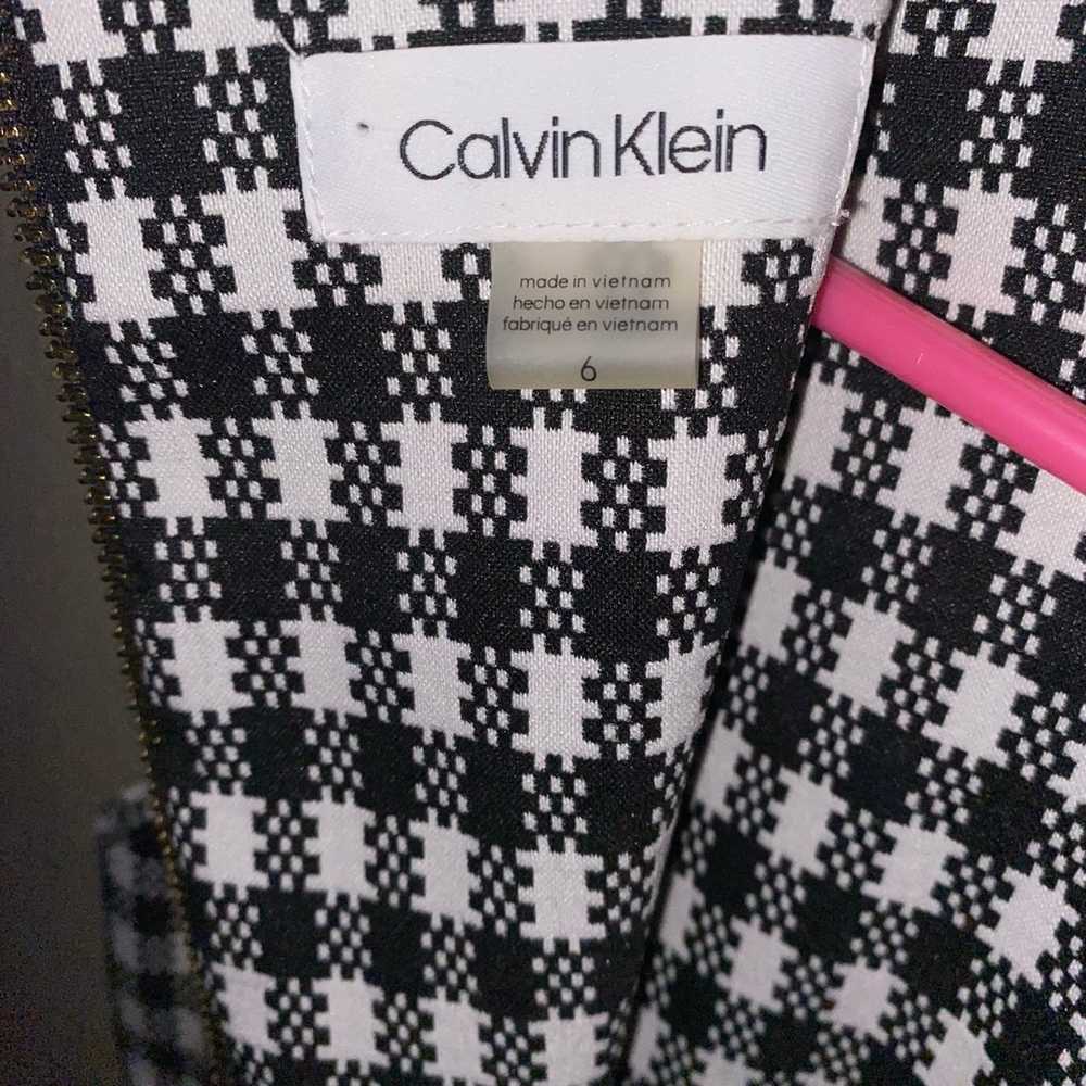 EUC-Calvin Klein Black & white pattern work, pers… - image 8