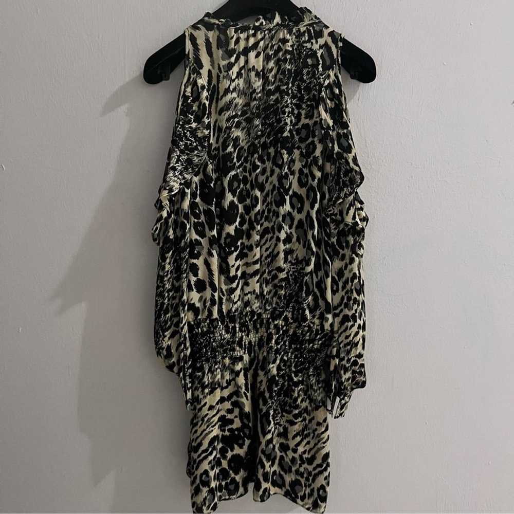 Parker New York Animal Print Cold Shoulder Mini D… - image 11