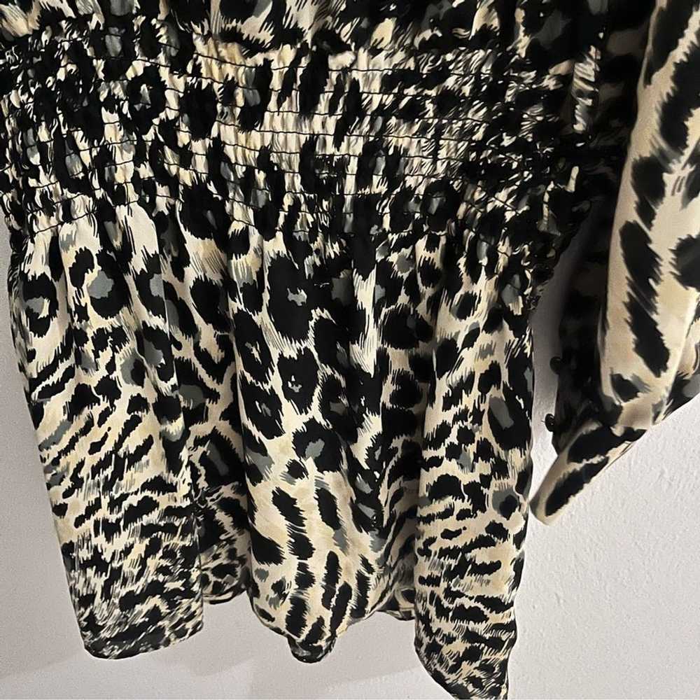 Parker New York Animal Print Cold Shoulder Mini D… - image 12