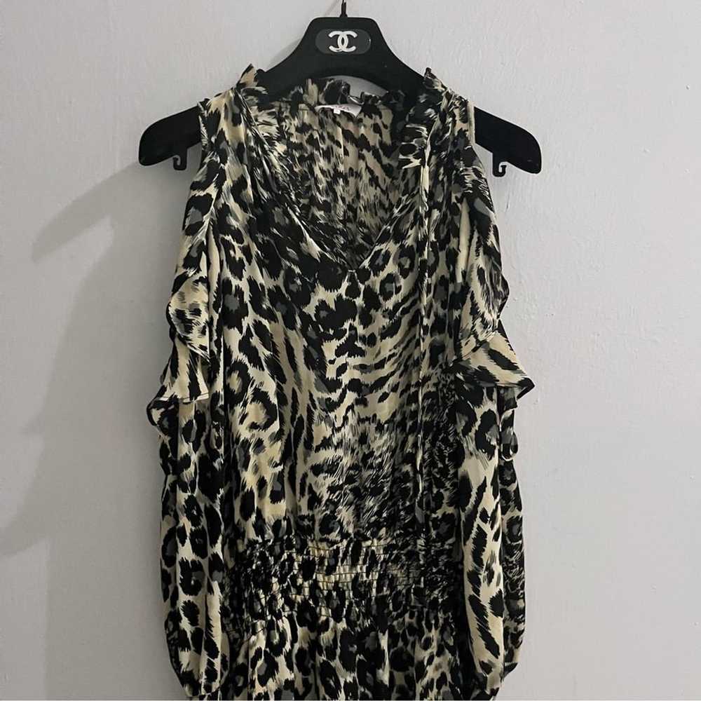 Parker New York Animal Print Cold Shoulder Mini D… - image 4