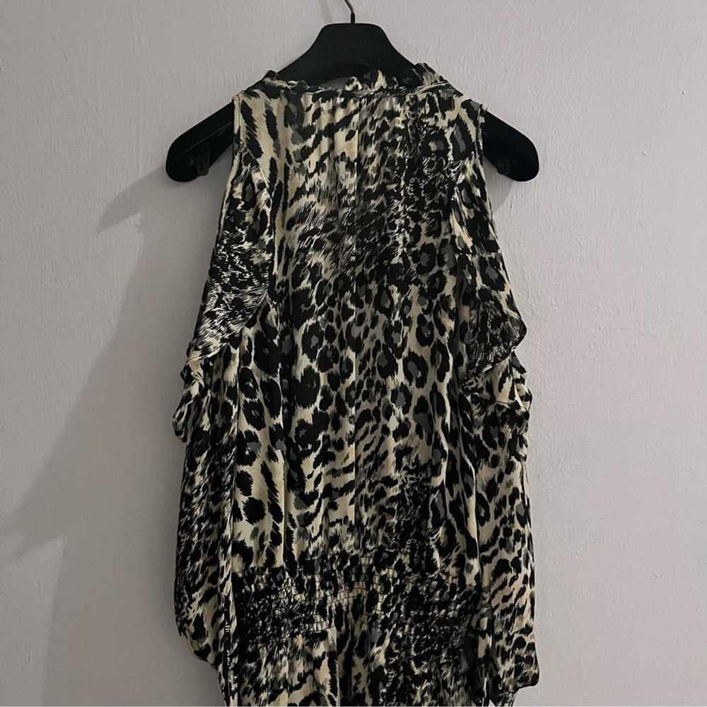 Parker New York Animal Print Cold Shoulder Mini D… - image 6