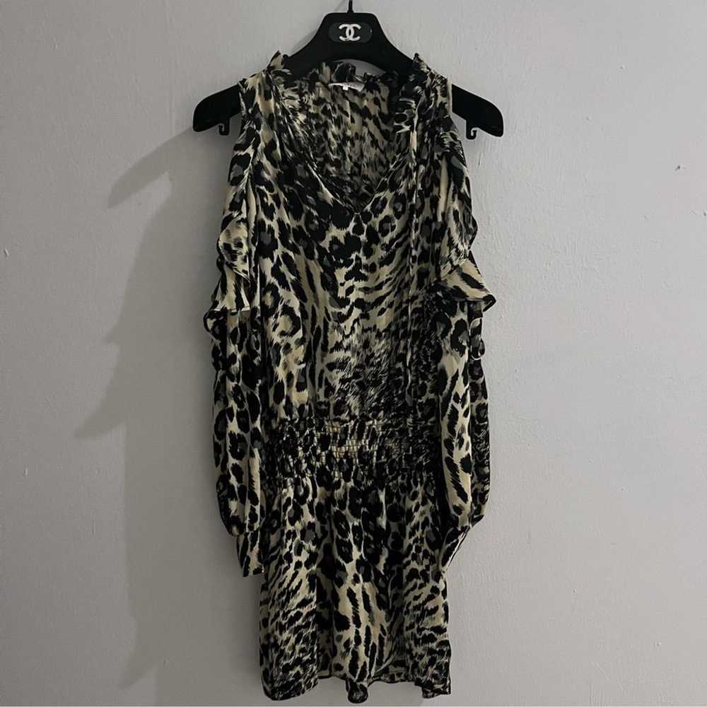 Parker New York Animal Print Cold Shoulder Mini D… - image 8