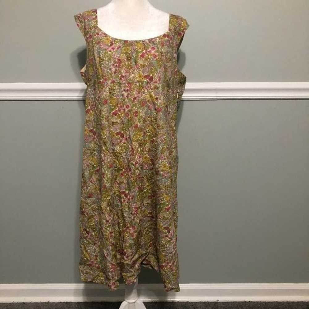 Liberty of London A Line Sleeveless Floral Dress - image 1