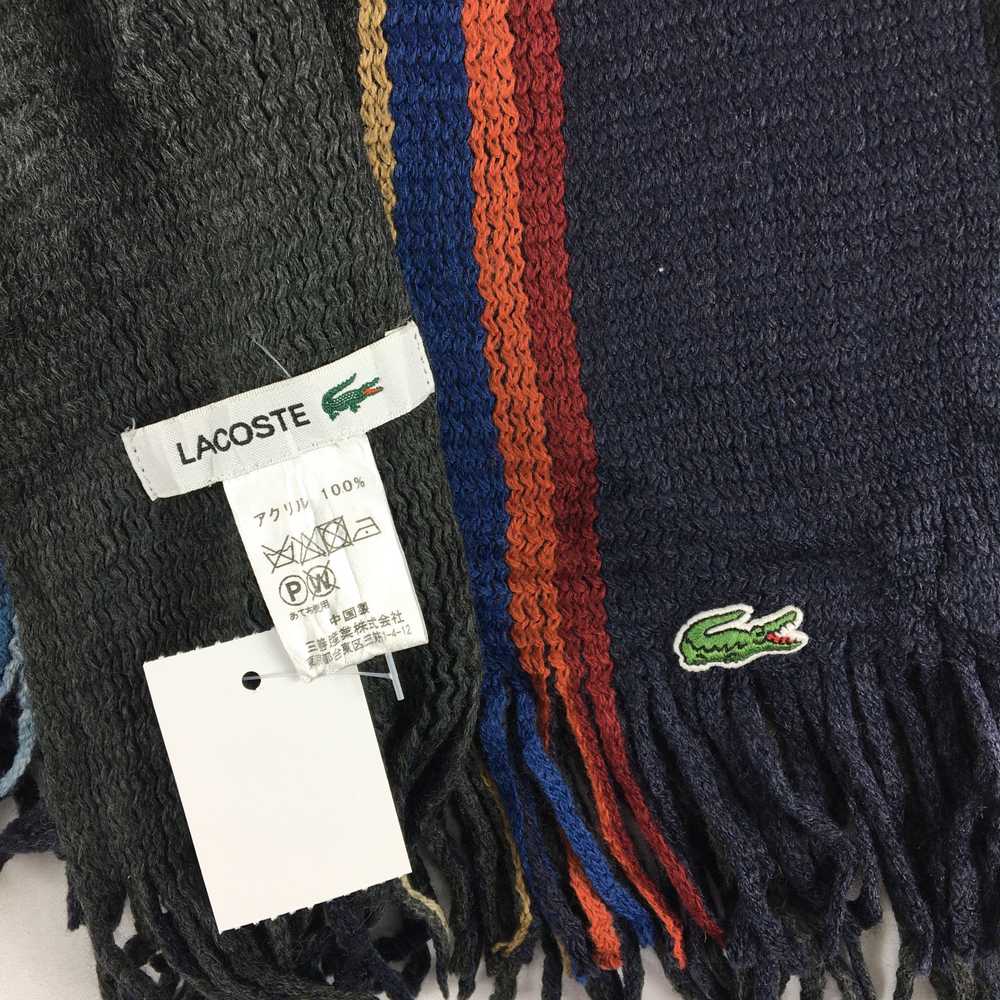 Lacoste × Vintage Vintage Y2K Lacoste Scarf Muffl… - image 4