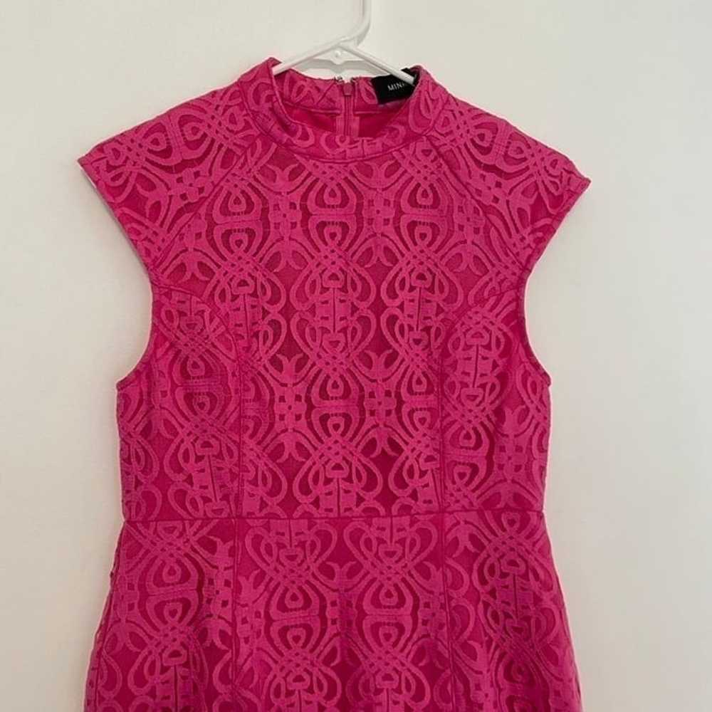 MINKPINK Singapore Sling Dress Hot Barbie Pink Ge… - image 2