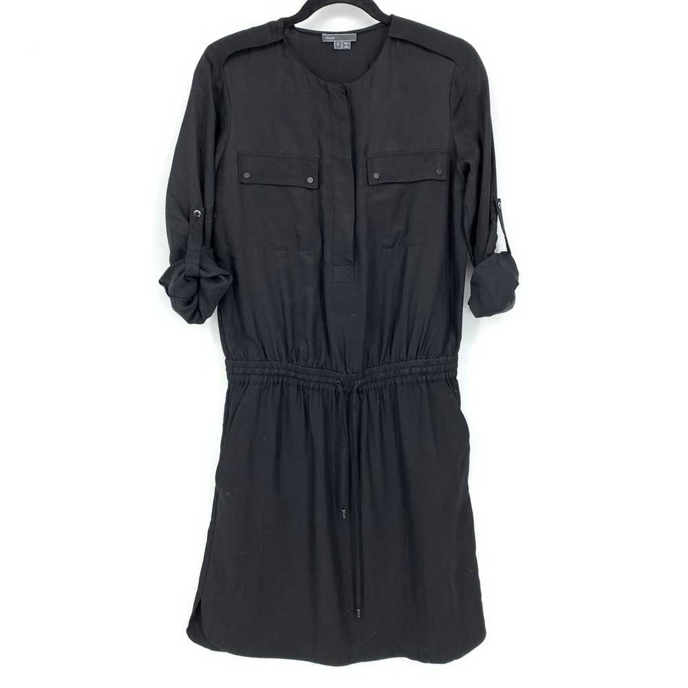 Vince Shirt Dress Women's Size Small Tab Sleeve B… - image 1