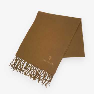 TRUSSARDI Full Print Muffler Fringes Scarf shops Italian Luxury Fashion Brand