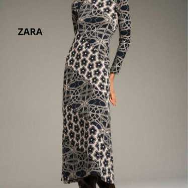 ZARA Jacquard Maxi Dress