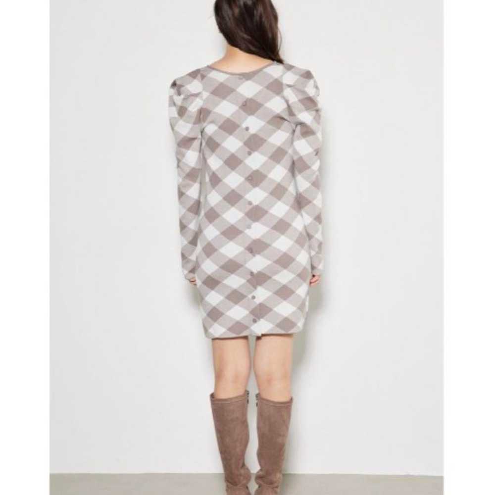 Rienda 2WAY Check Jacquard Knit Dress - image 3