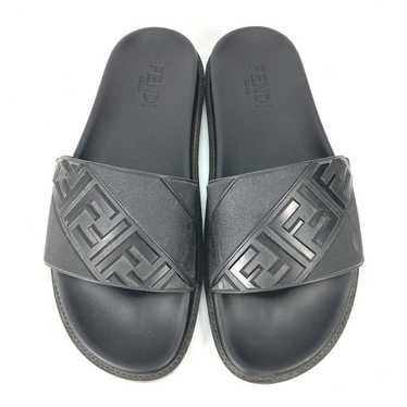 Fendi Fendi 7X1377 Pool Sandals Shower Logo Shoes 