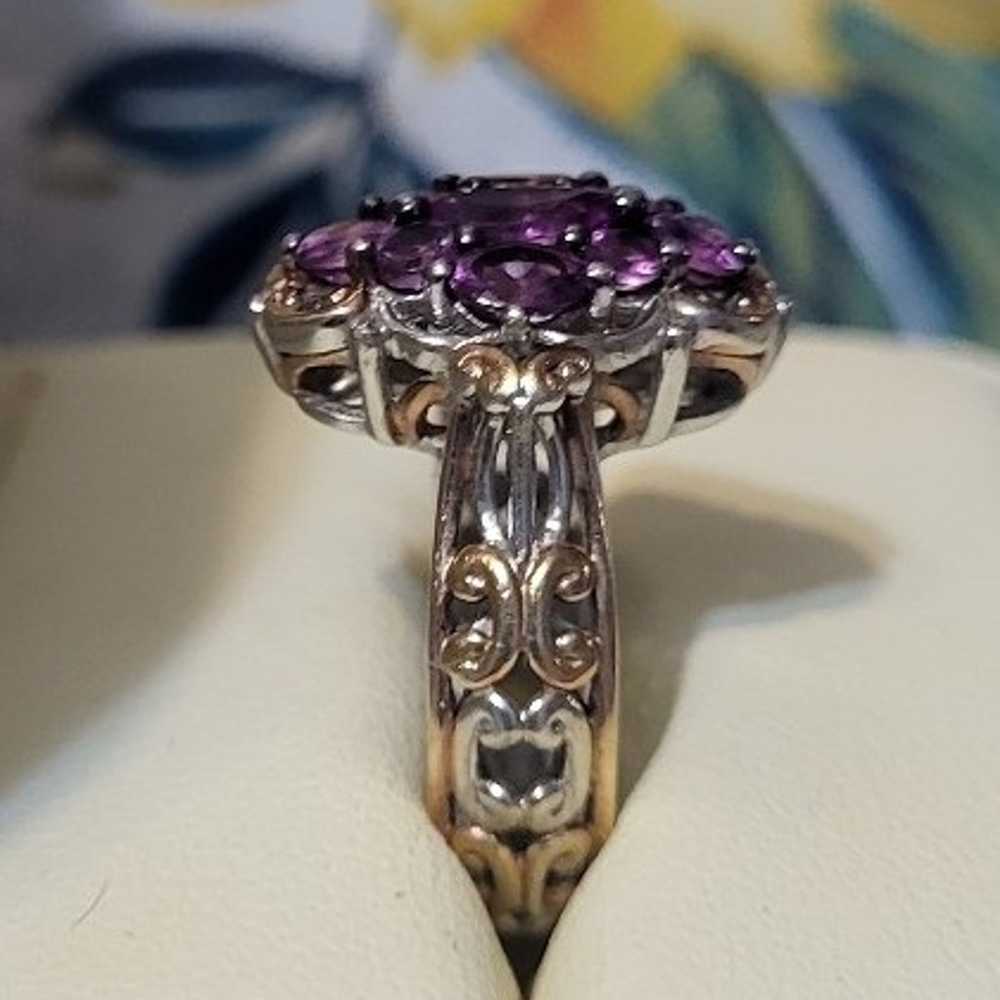 Michael Valitutti Sterling Silver Amethyst Cluste… - image 2