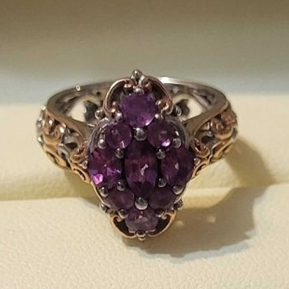 Michael Valitutti Sterling Silver Amethyst Cluste… - image 4