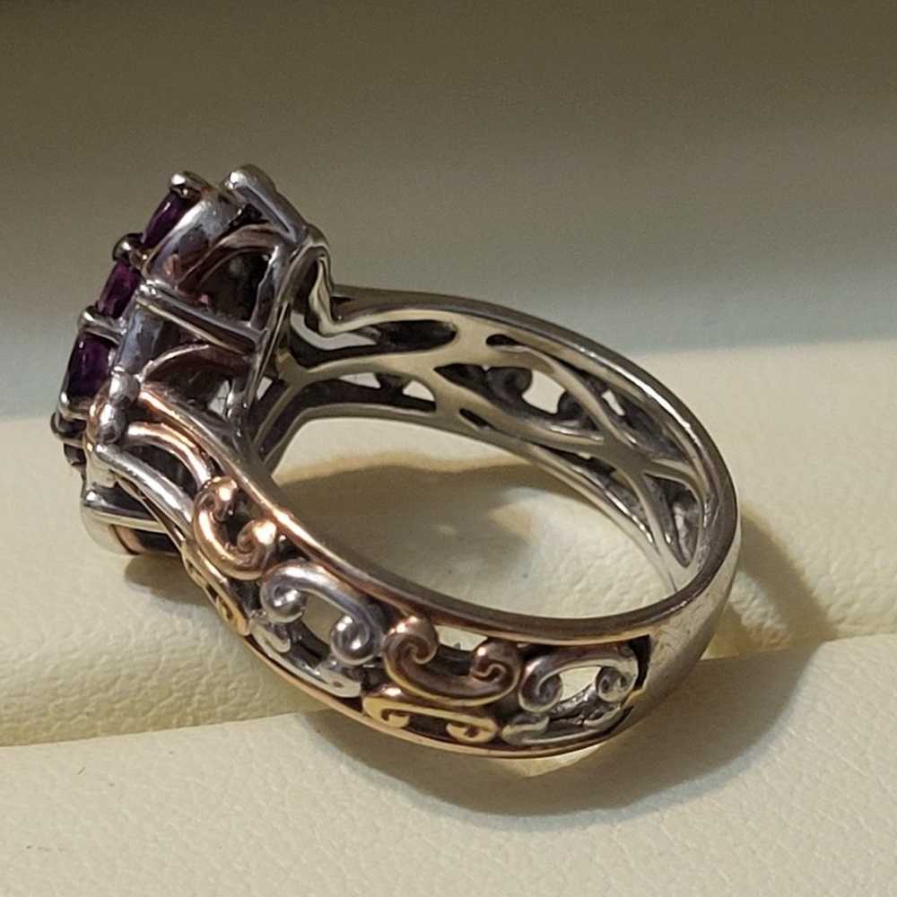 Michael Valitutti Sterling Silver Amethyst Cluste… - image 5